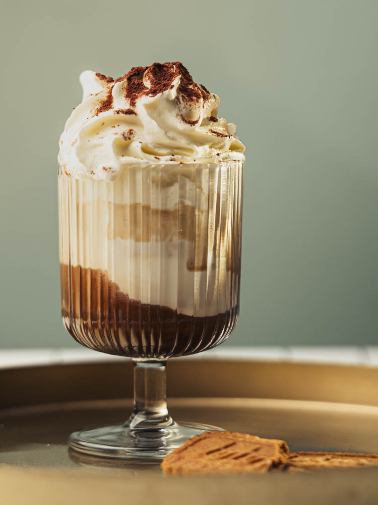 Caffè alla zucca con il gelato LYKKE successo del pumpkin latte
