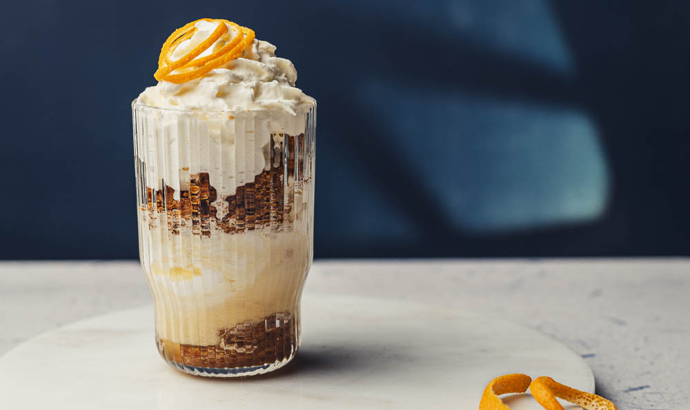 Idea per dessert in stile pumpkin spice latte Orange Ginger Soft Cup